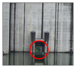 常用洪水吐・ダム上流から