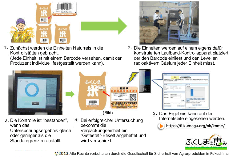 Testing of all volume and all bags of rice