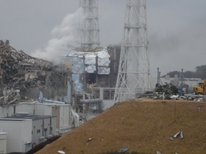 Interior of Fukushima Daiichi Nuclear Power Station's underground following the hydrogen explosion