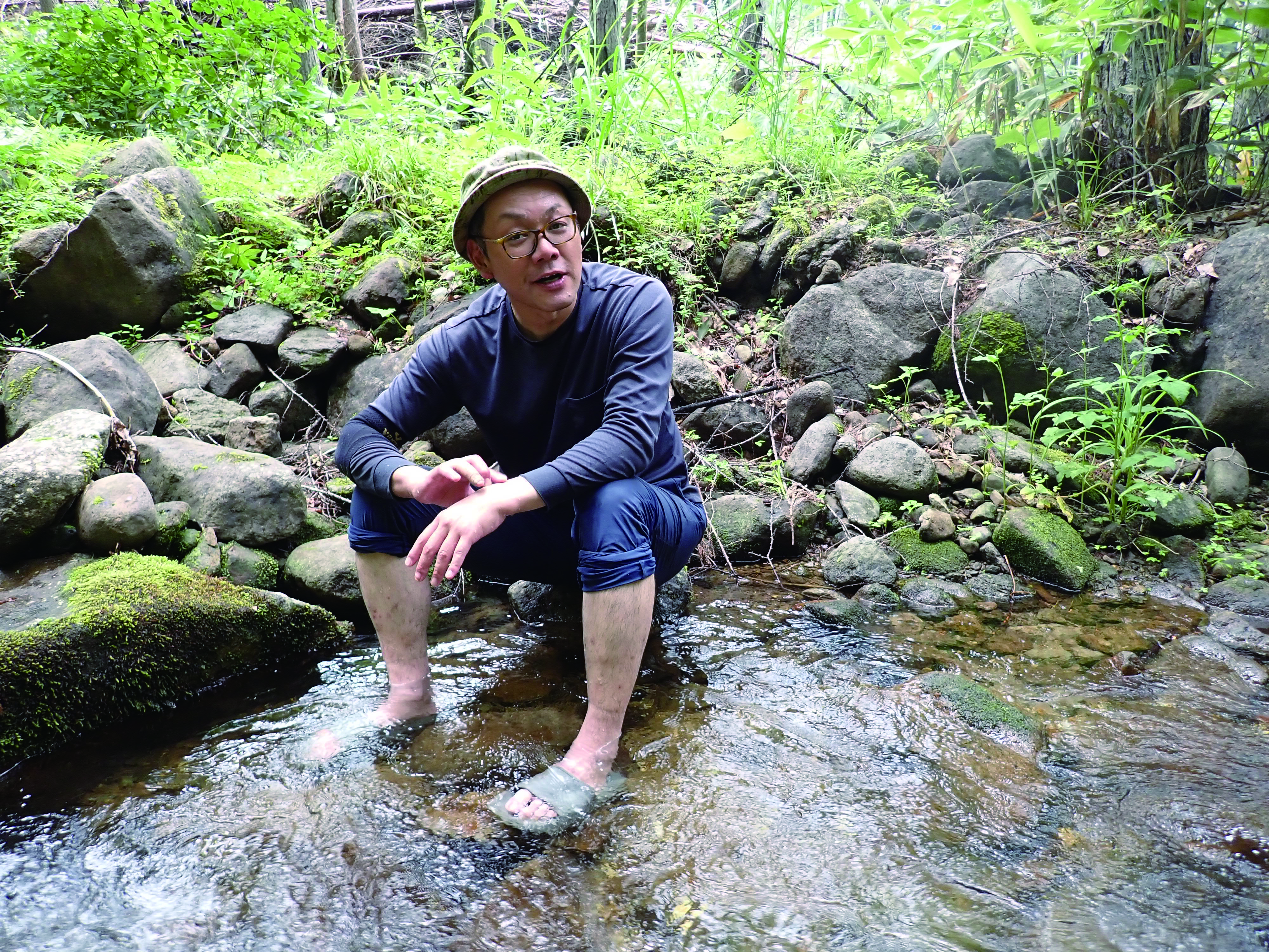 森の中にいるさいとうさん