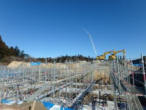 体育施設棟H29.12　C工区　基礎掘削完了