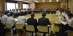 福島県学校再開支援チーム会議　会場全体の様子