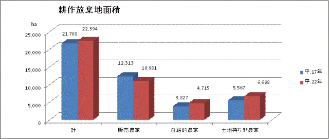 表　耕作放棄地面積