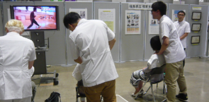 特別支援作業技能大会のデモンストレーションの写真