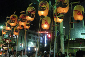 白河提灯まつりの様子