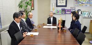 あさか開成高校 フラガールズ甲子園最優秀賞 教育長表敬訪問2