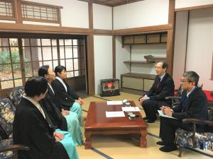 八槻都々古別神社の方との懇談