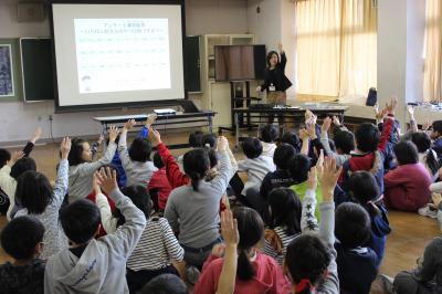 渡利小学校の授業の様子