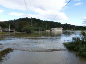 水没した揚水機場