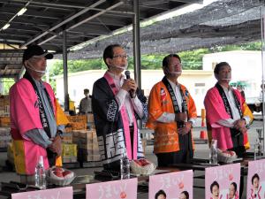 福島県産夏秋青果物ＰＲ及び市場関係者とのリモート懇談会1