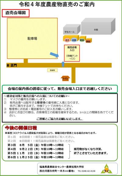 直売実習案内図