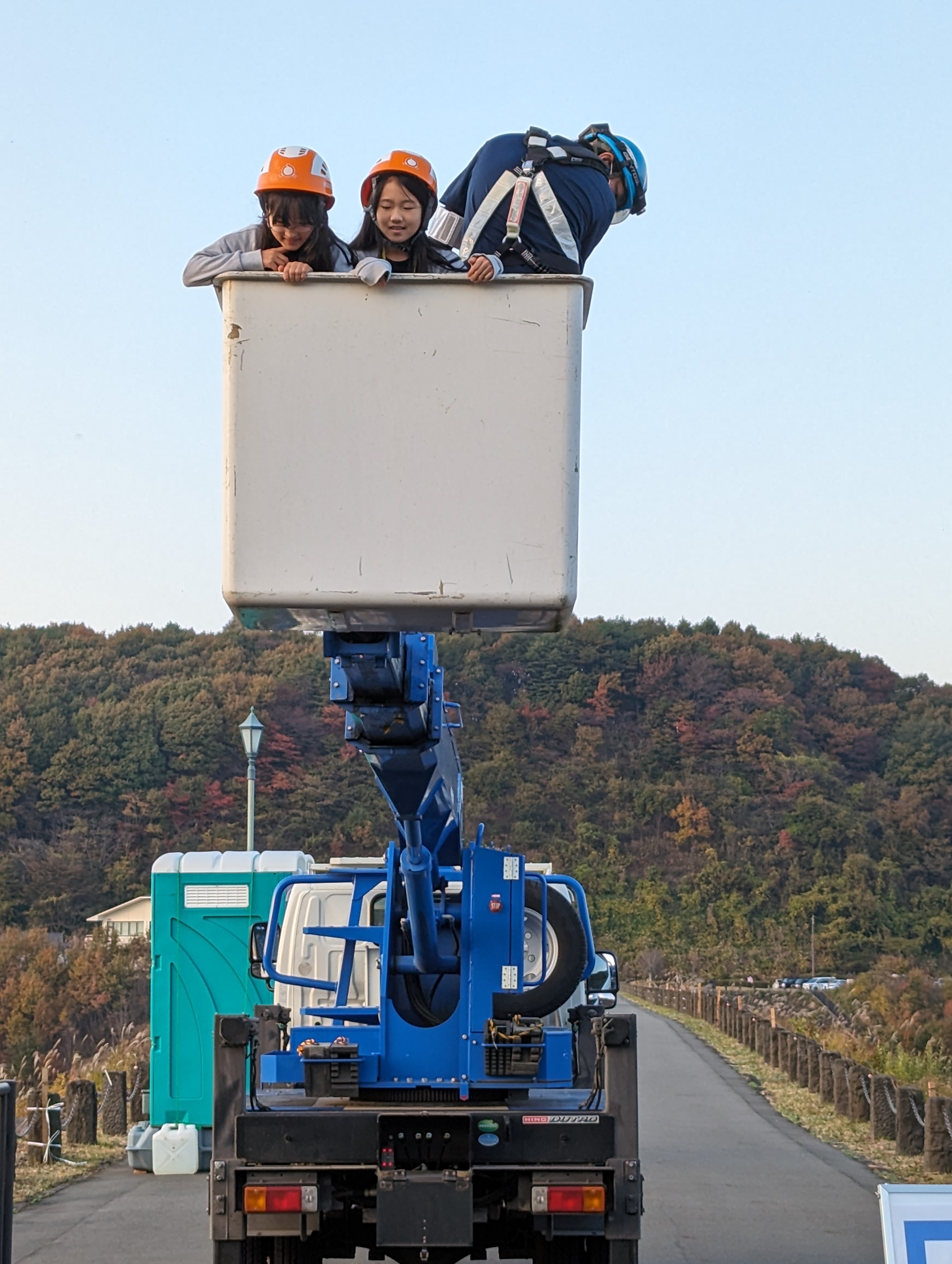 高所作業車乗車体験４