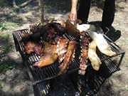 骨付きの牛肉