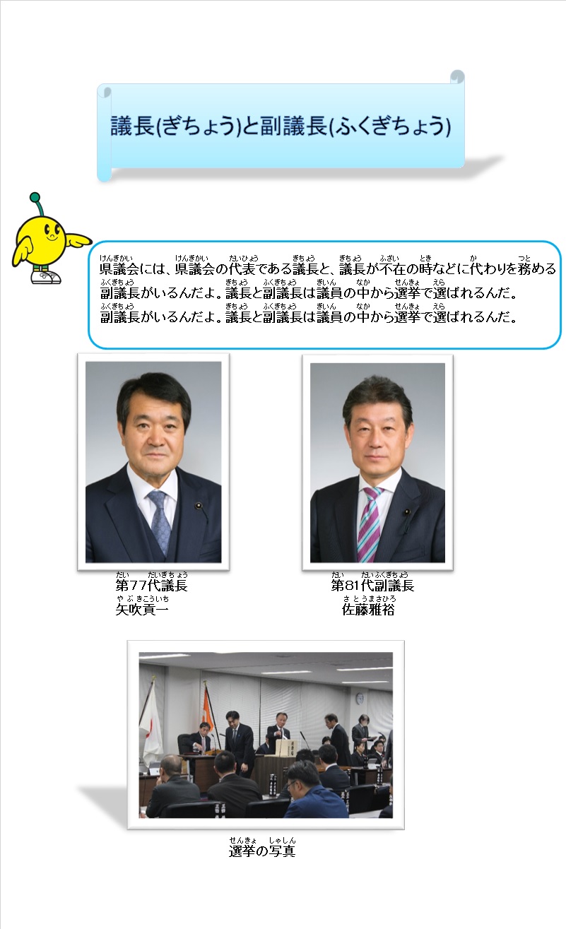 議長と副議長