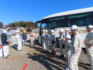 土木委員会の現地調査の写真