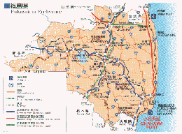 福島県の地図