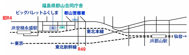 郡山合同庁舎へのアクセス