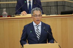 一般質問（山口信雄議員）の写真