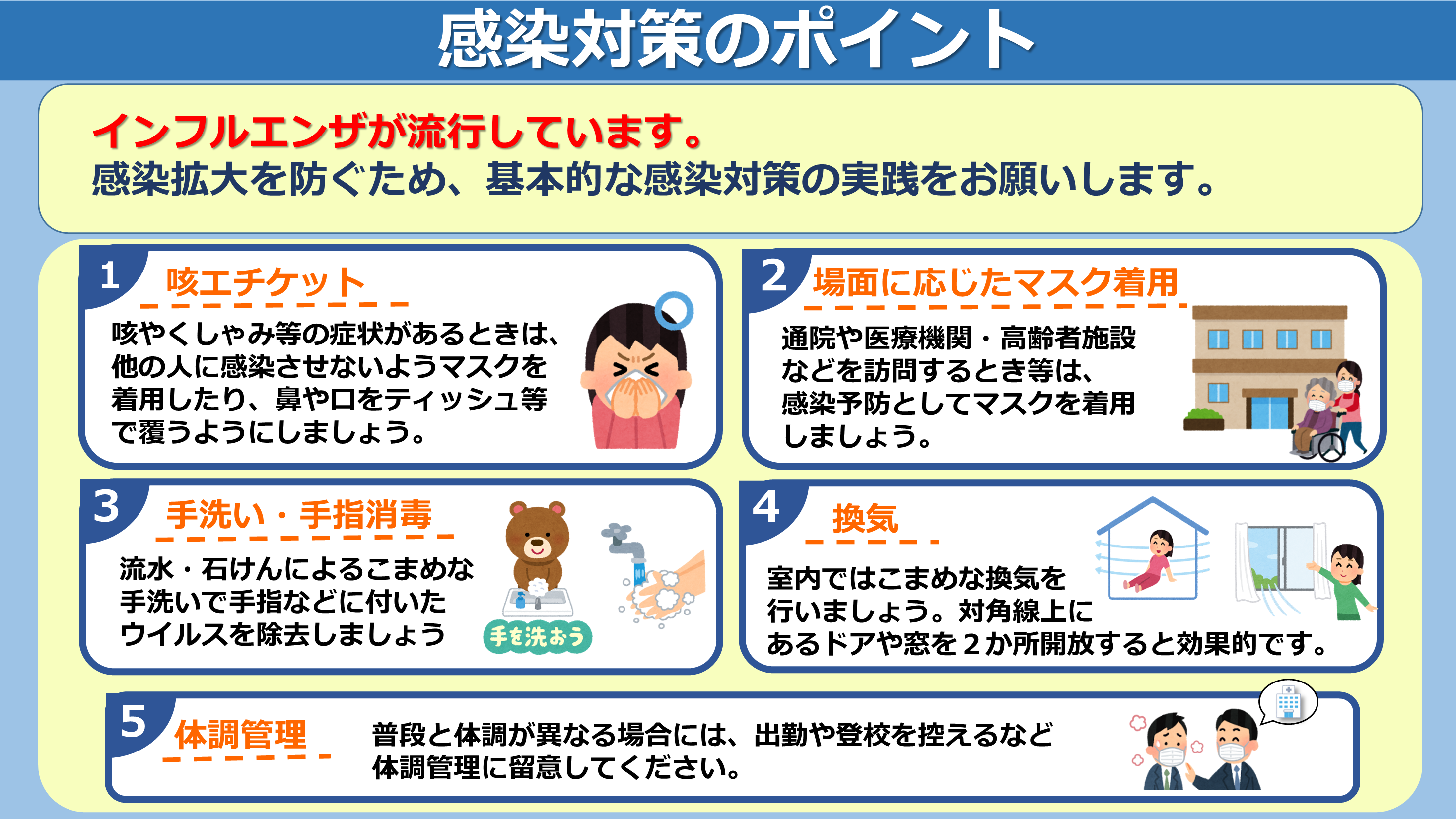 感染対策のポイント
