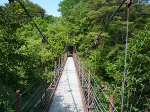 コース上の吊り橋