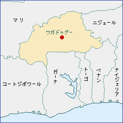 ブルキナファソ地図