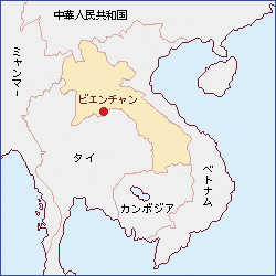 ラオス地図