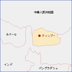 ブータン地図