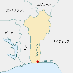 ベナン地図