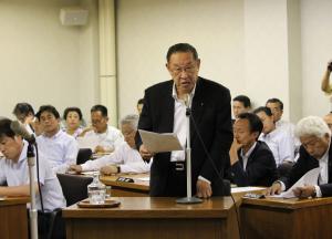 全員協議会質問（甚野源次郎議員）