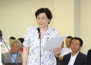 全員協議会質問（阿部裕美子議員）