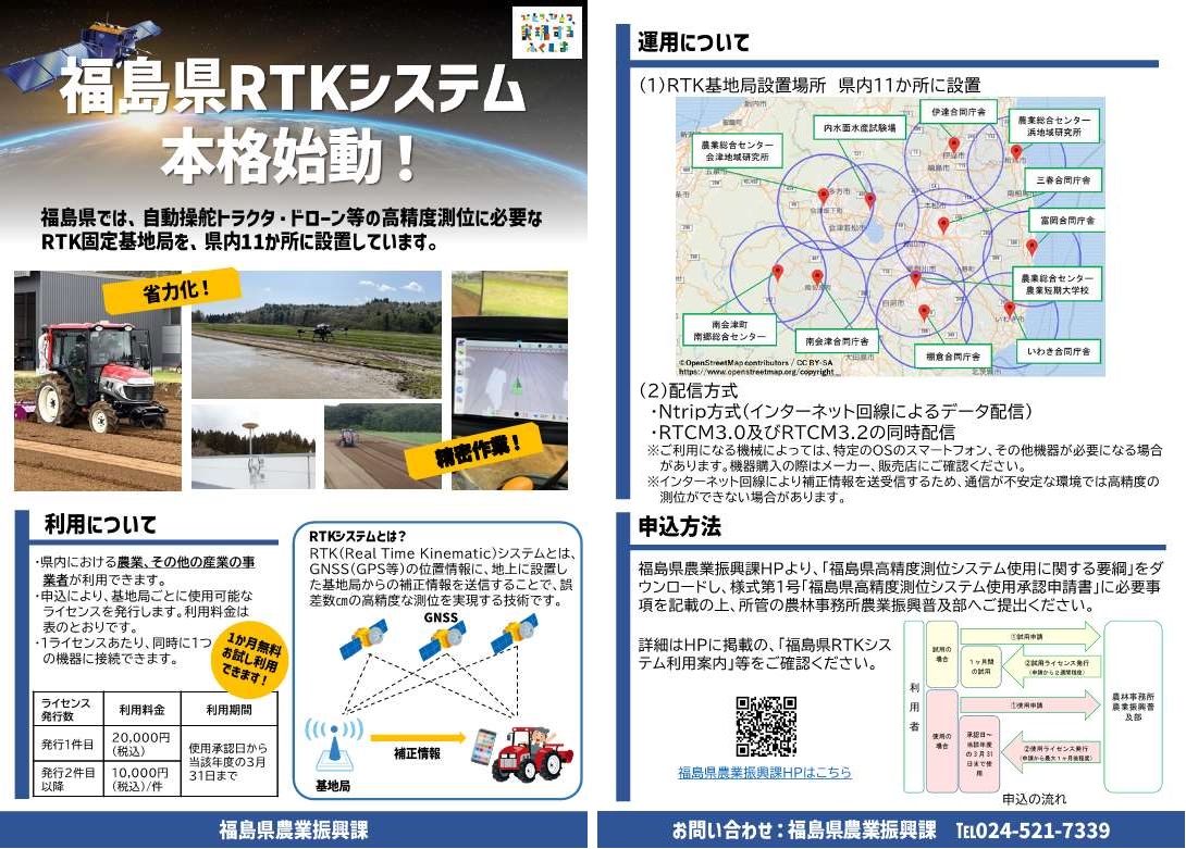 福島県ＲＴＫシステムチラシ