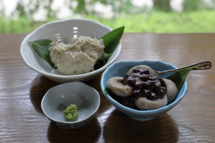 蕎⻨がきと蕎⻨餅